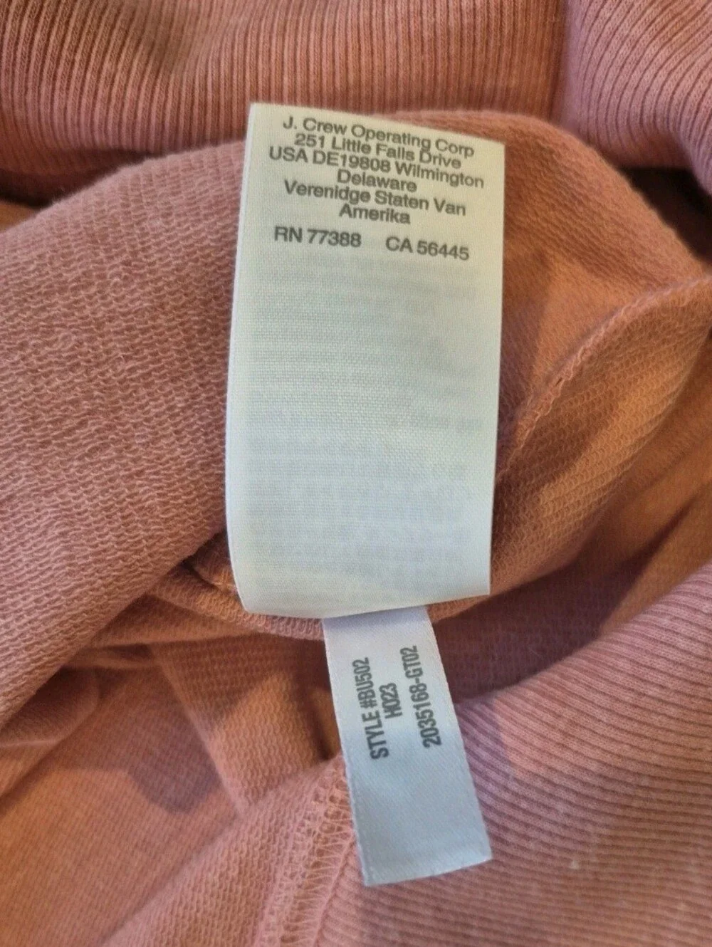 J.Crew Men's Lightweight Cotton-Blend Sweatshirt Heathered Pink - Small